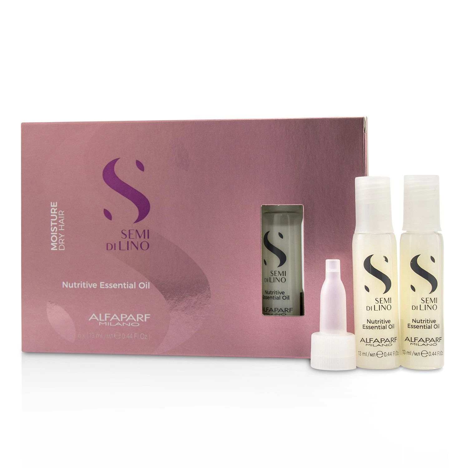 AlfaParf Semi Di Lino Moisture Nutritive Essential Oil (Dry Hair) 6x13ml/0.44oz 1 AlfaParf Semi Di Lino Moisture Nutritive Essential Oil (Dry Hair) 6x13ml/0.44oz