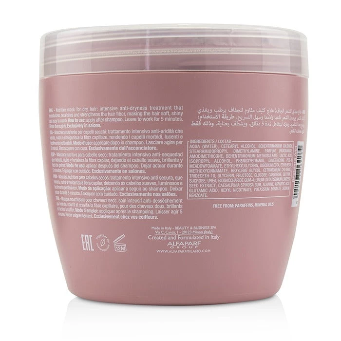 AlfaParf Semi Di Lino Moisture Nutritive Mask (Dry Hair) 500ml/16.9oz 2 AlfaParf Semi Di Lino Moisture Nutritive Mask (Dry Hair) 500ml/16.9oz - Image 2
