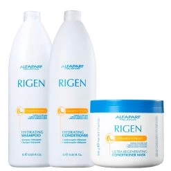Kit Alfaparf Shampoo Conditioner Mask Rigen Hydrating Hair Fragile Daily Care