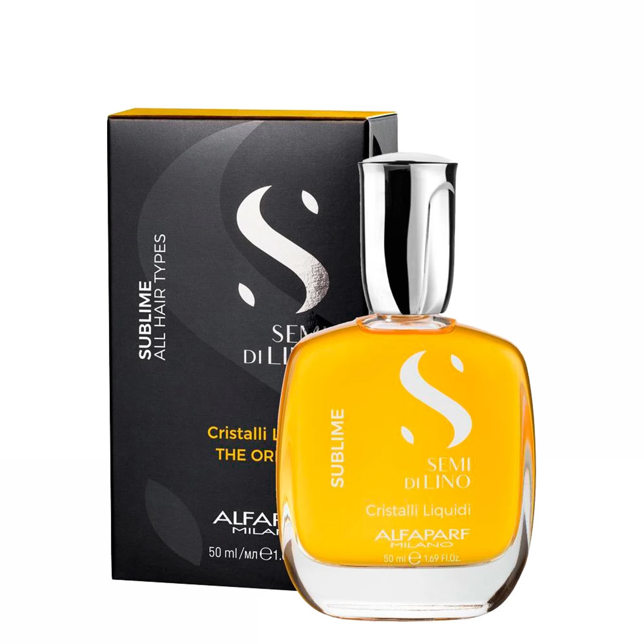 Alfaparf Óleo Semi Di Lino Sublime All Hair Types Cristalli Liquidi Hair Care 50ml/1.69fl.oz 1 Alfaparf Óleo Semi Di Lino Sublime All Hair Types Cristalli Liquidi Hair Care 50ml/1.69fl.oz