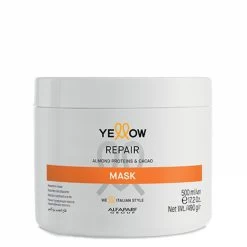 Alfaparf Mask Yellow Repair With Almond Proteins Cacao Hydration Nutrition Hair Care 500ml/16.9fl.oz