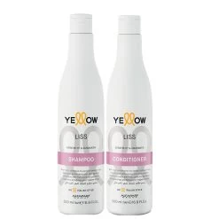 Kit Alfaparf Yellow Liss Shampoo And Conditioner For Straight Hair 2x500ml/2x16.9 Fl.oz